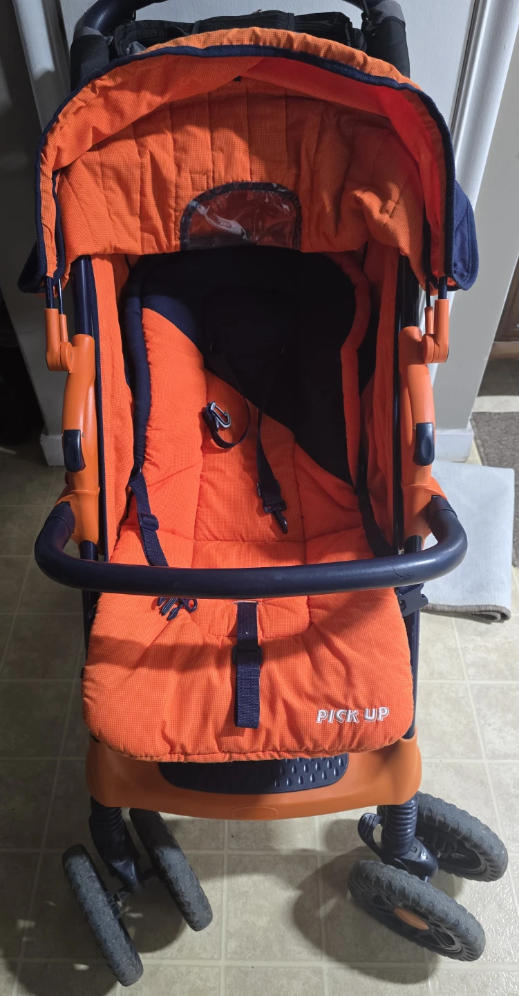 Chicco Stroller - Orange and Navy - photo 2