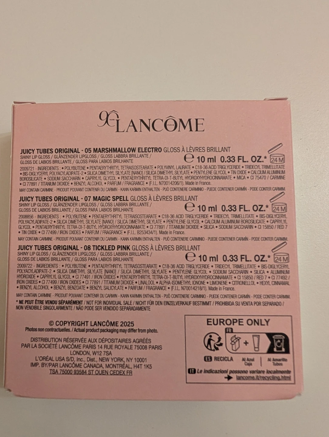 Lancome juicy tubes lip gloss trio - photo 2