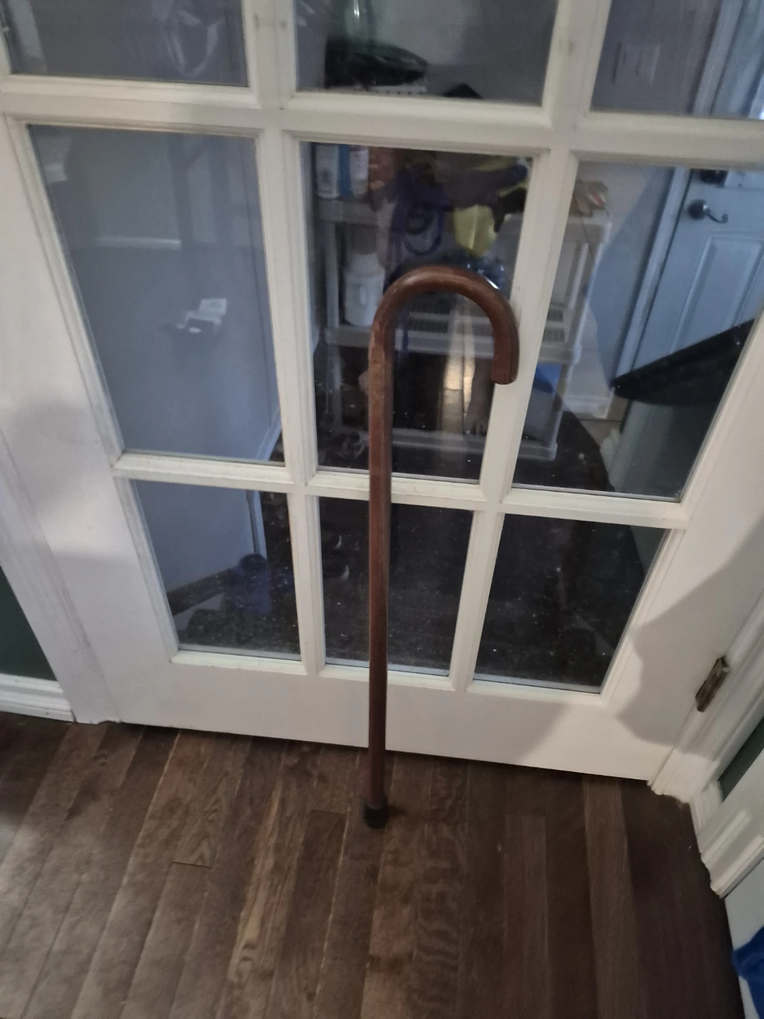 Wooden Cane with Curved Handle - photo 2