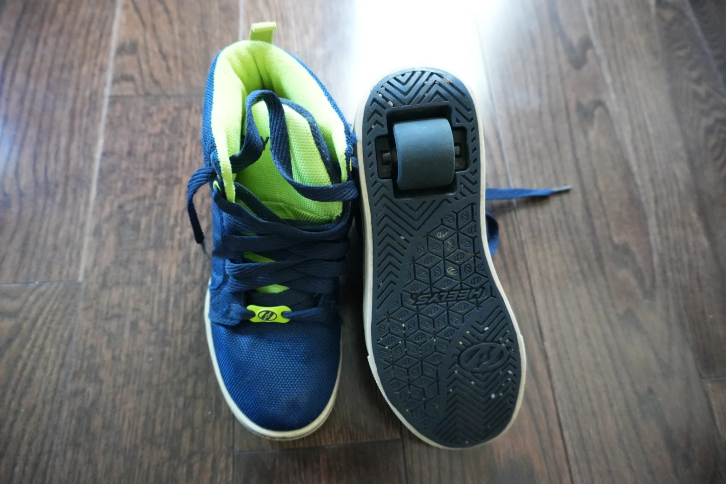 Heelys Boys' Blue and Neon Yellow Roller Shoes - photo 4