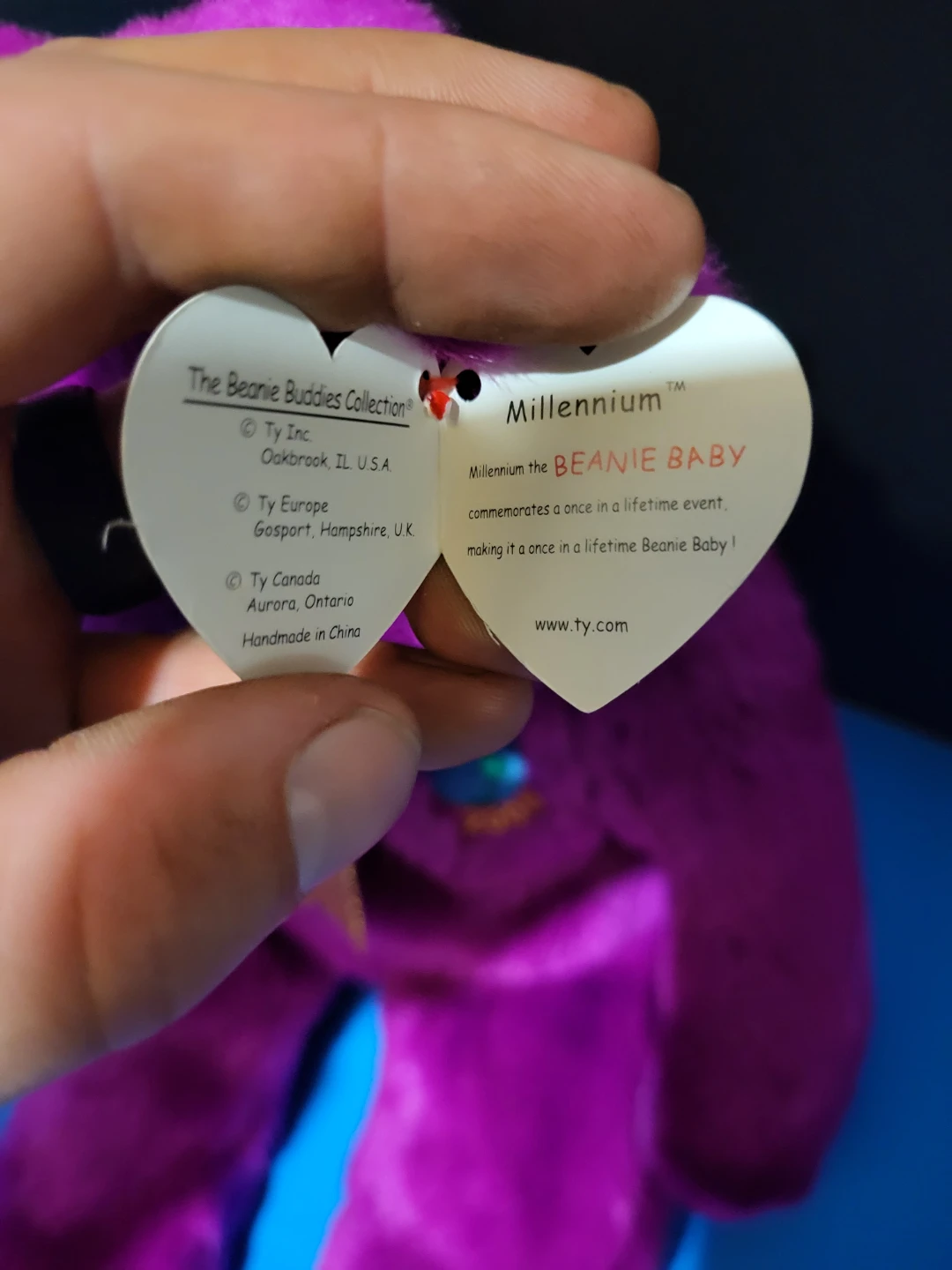 Ty Beanie Baby Millennium Bear 2000 - photo 3