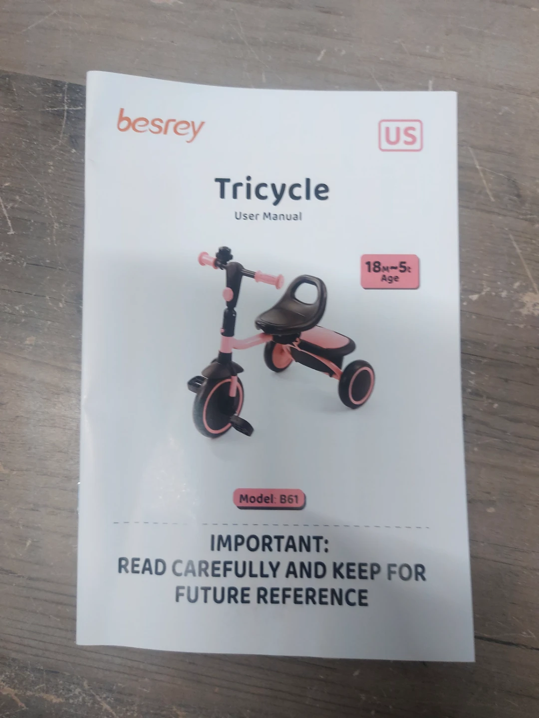 Besrey Toddler Tricycle Blue - photo 4