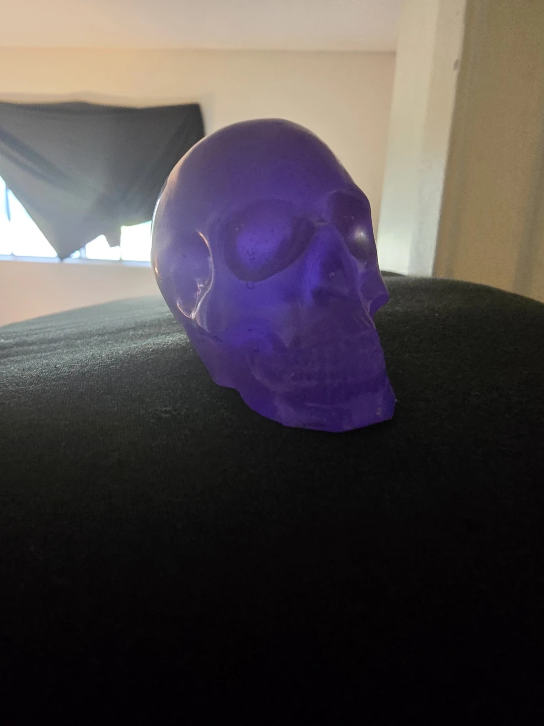 Purple Skull Decor resin