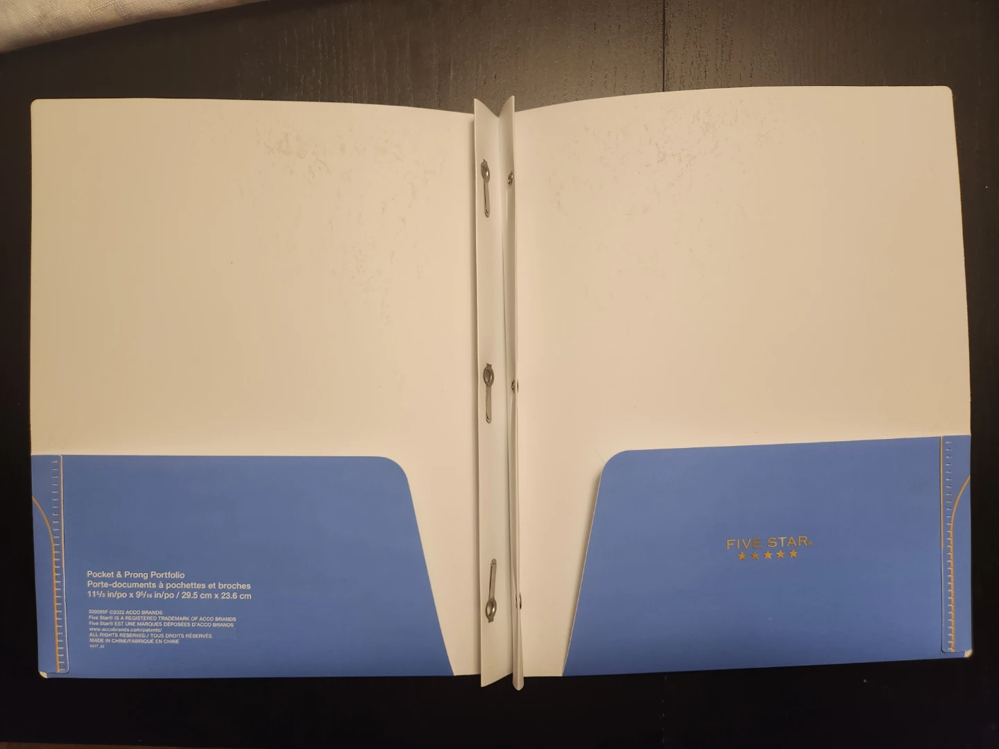Five Star Pocket & Prongs Portfolio/folder - photo 2