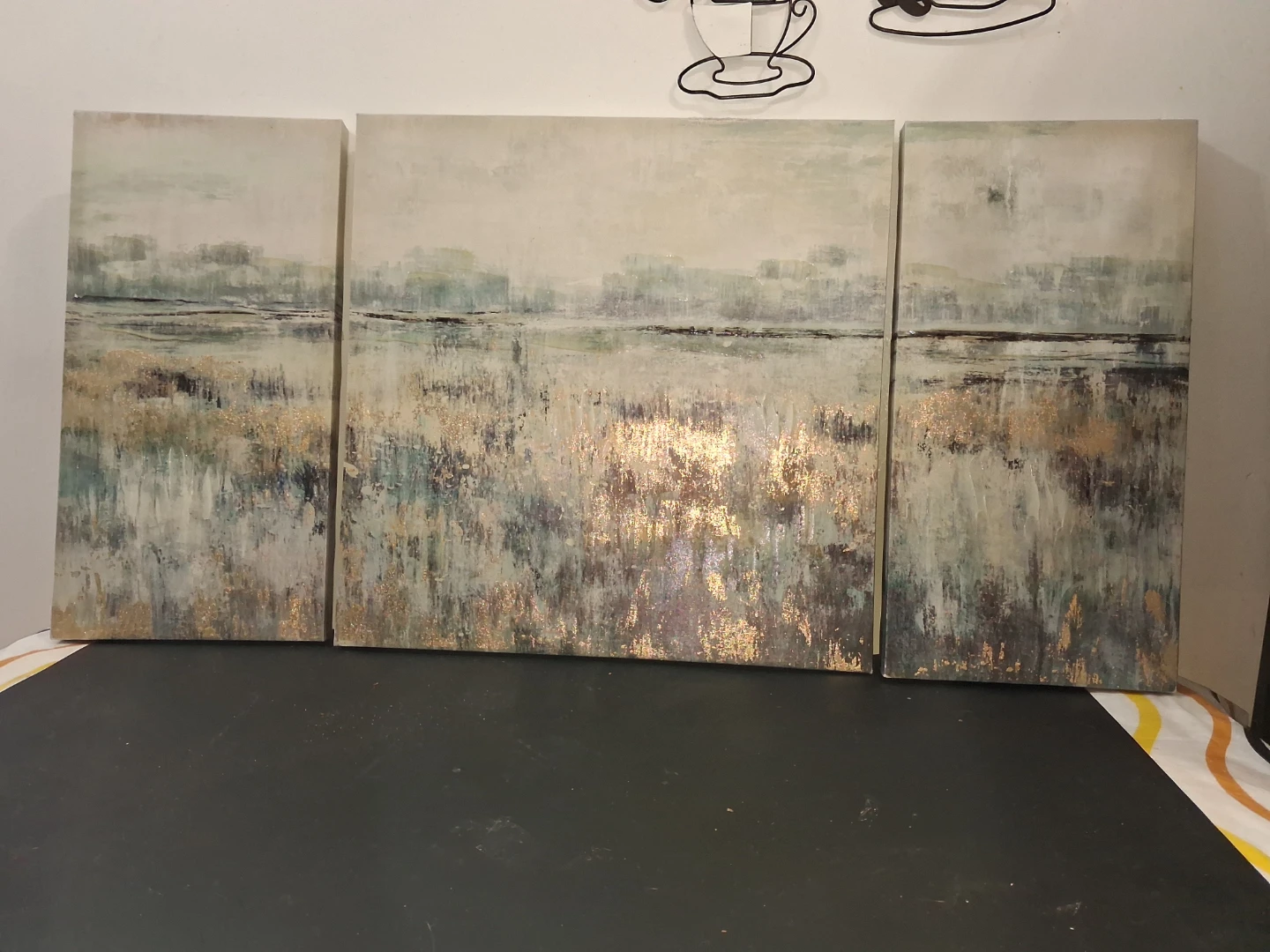 Abstract Landscape Triptych Wall Art - photo 2