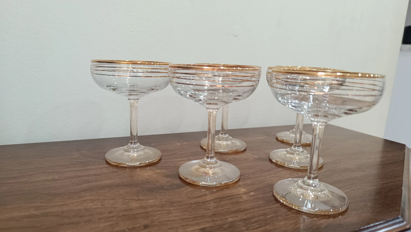 Classic Saucer Champagne Glasses - Set of 6 - photo 2