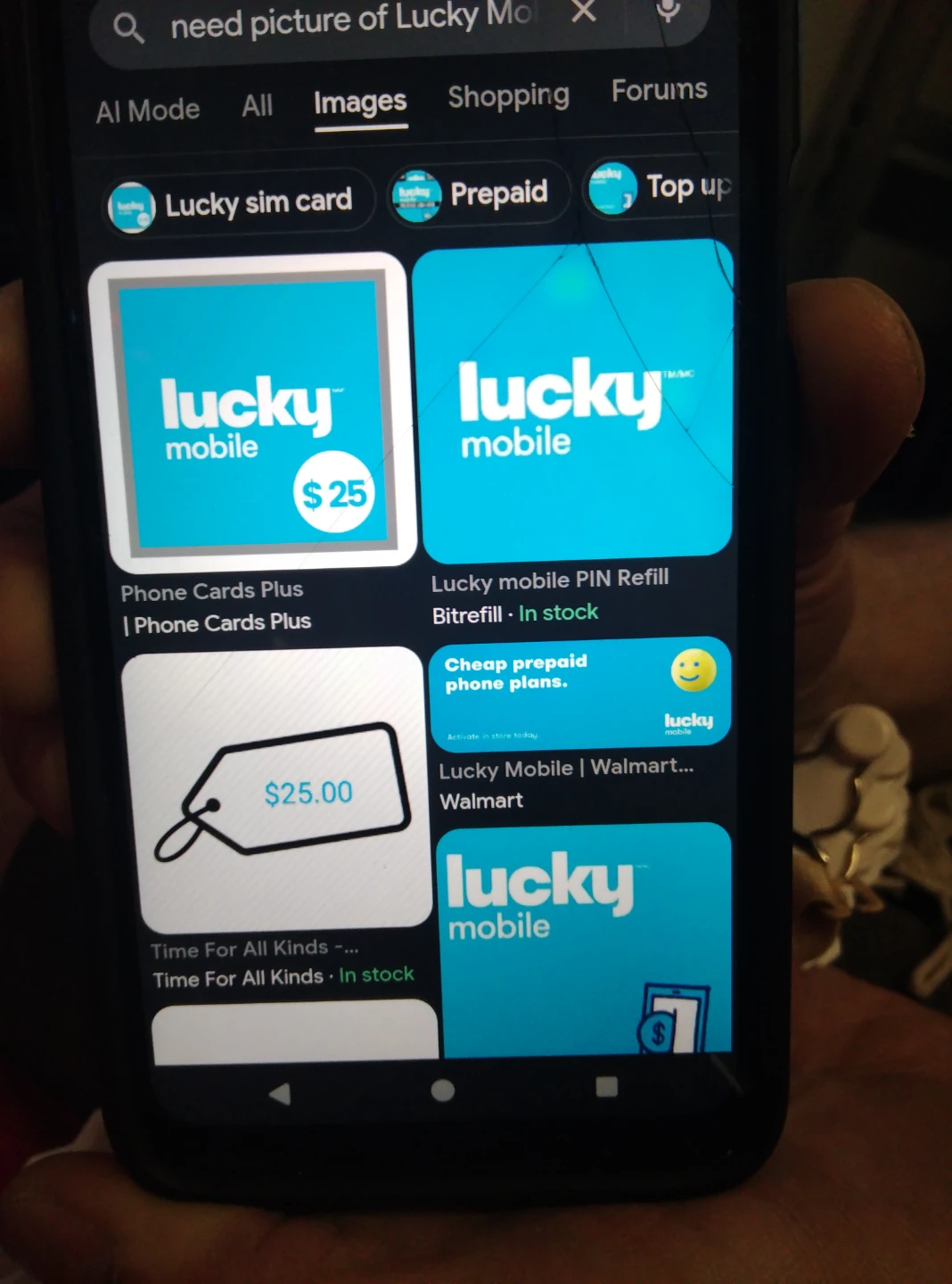 Lucky Mobile $15 Phone Card