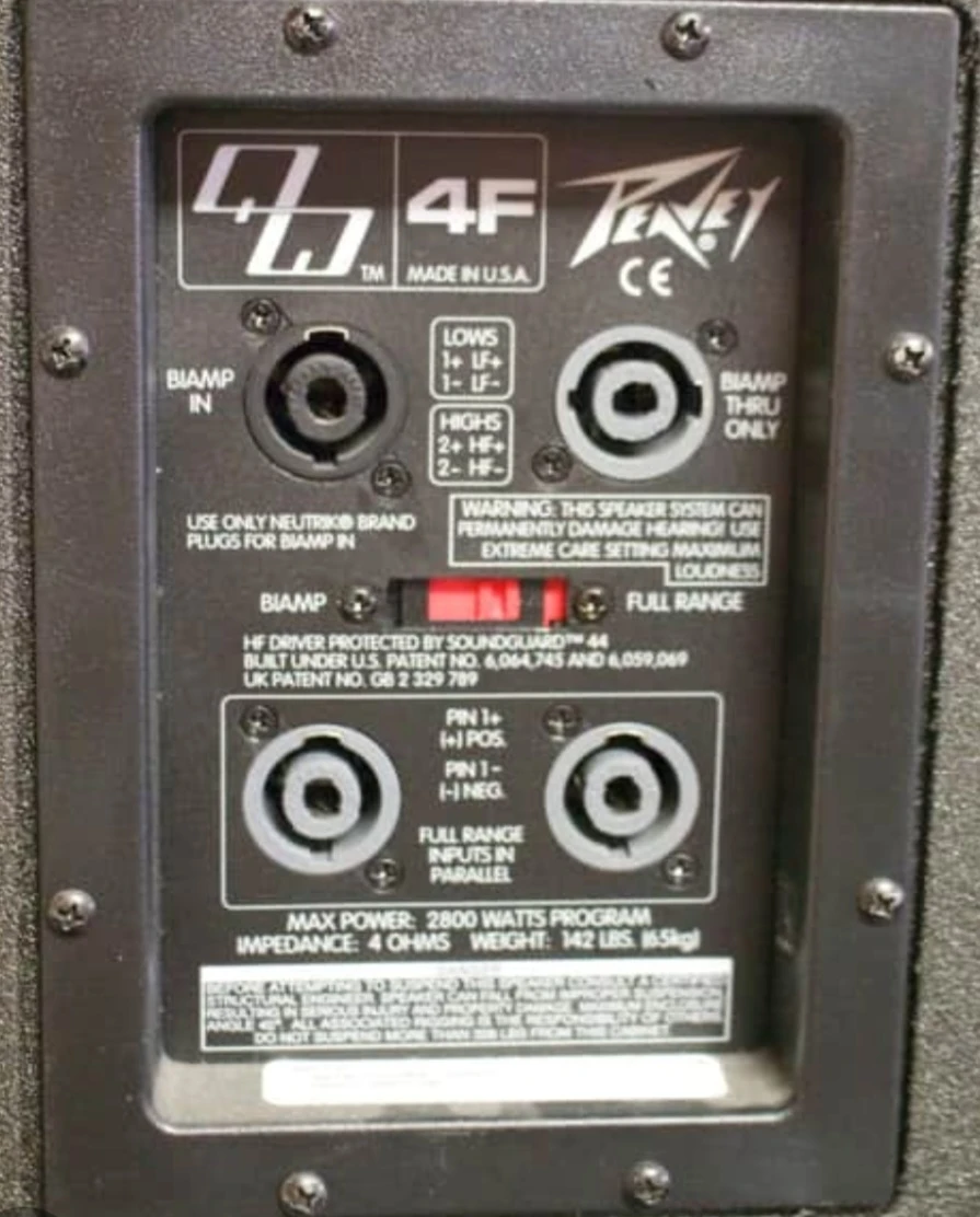 Peavey QW-4F 2800 Watt Program Speaker - photo 4