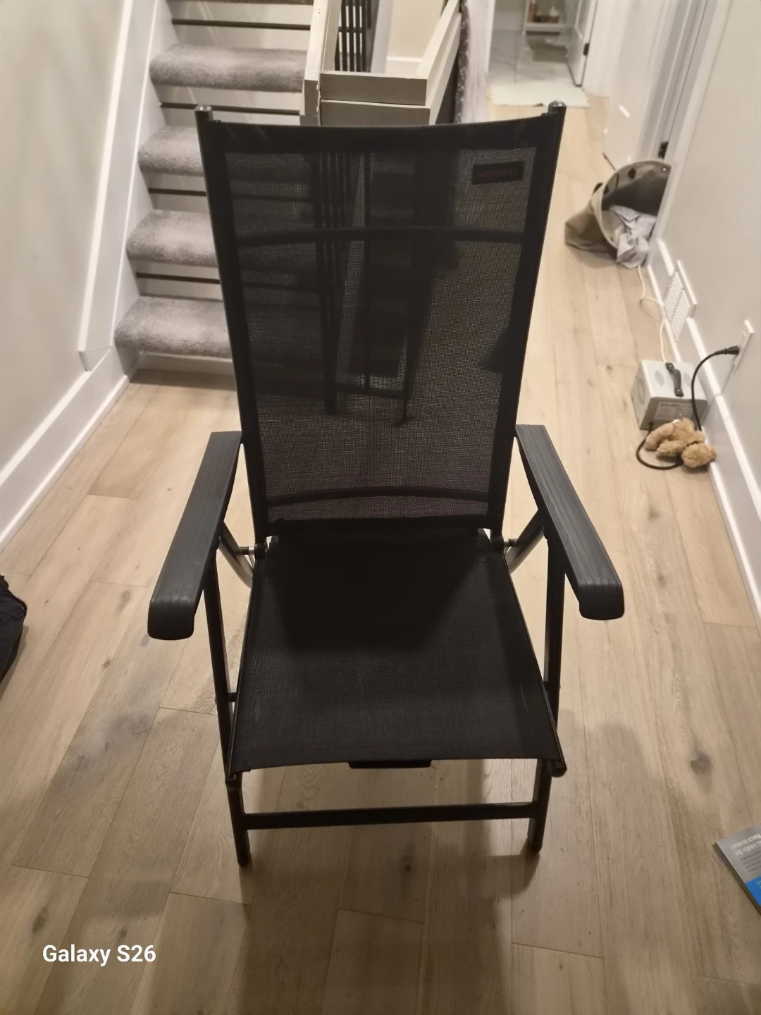 Black Mesh Folding Chair - photo 2