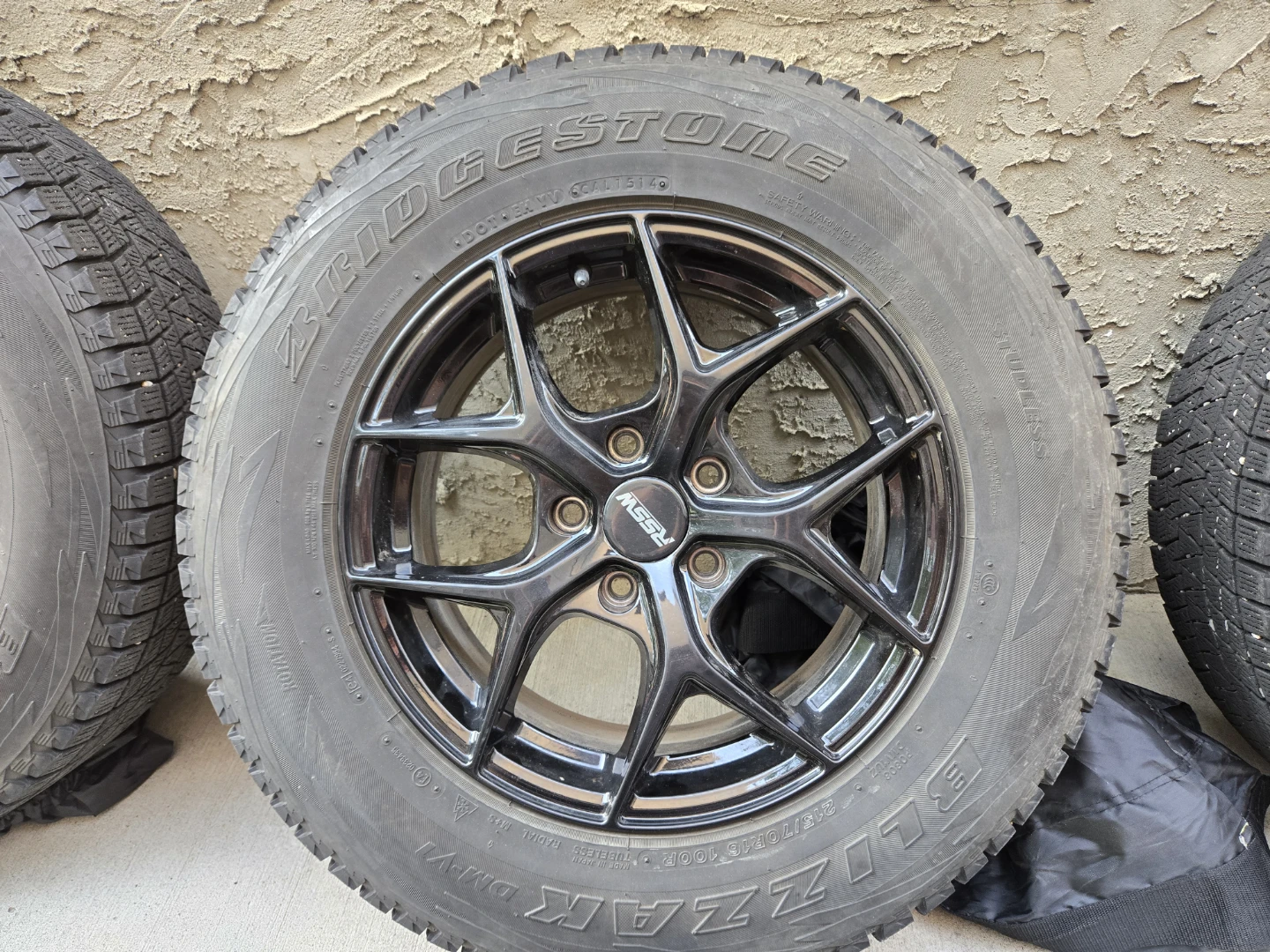 Bridgestone Winter Tires on RSSW Rims 215/70/R16 - photo 3