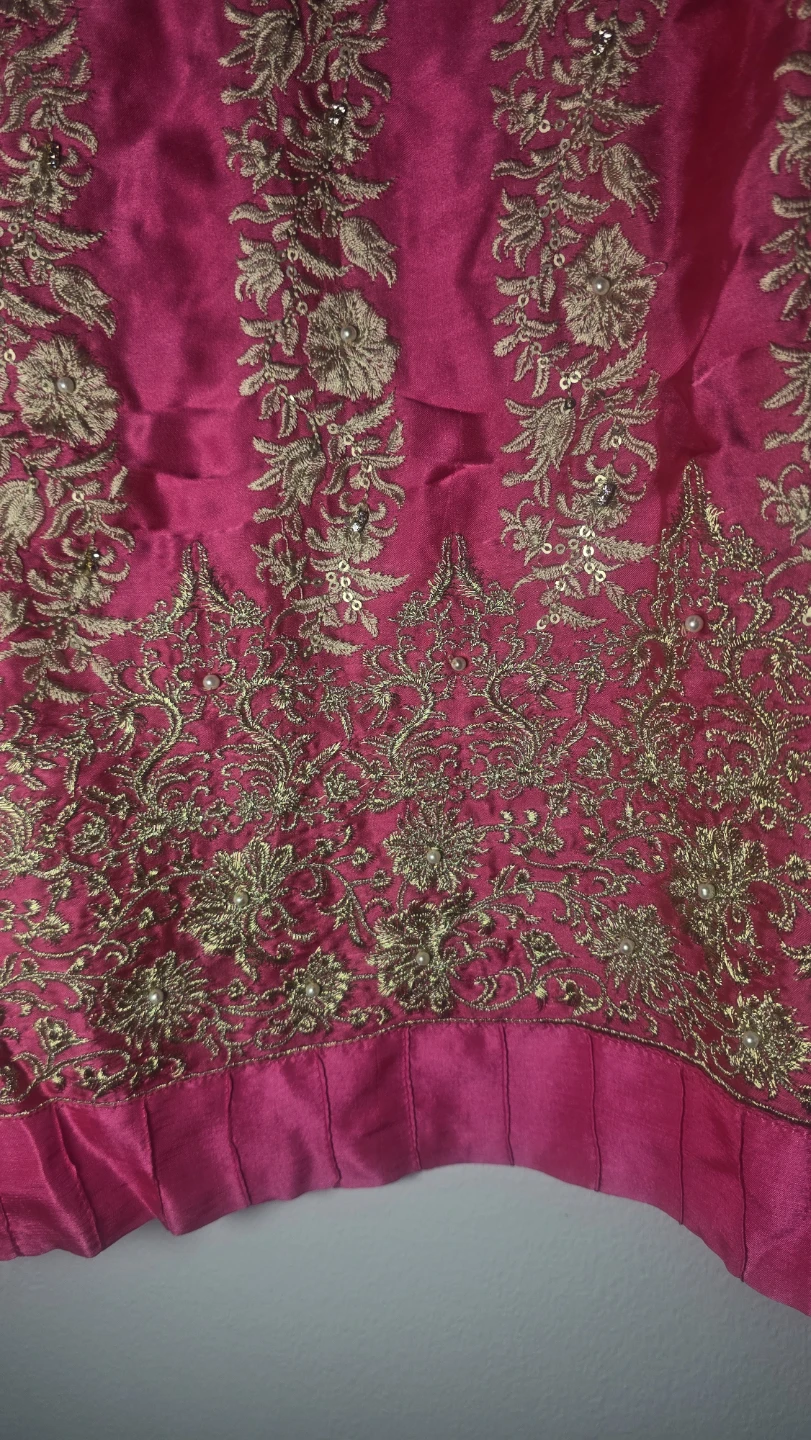 Agha Noor Pink Embroidered Kurti - Size M - photo 3