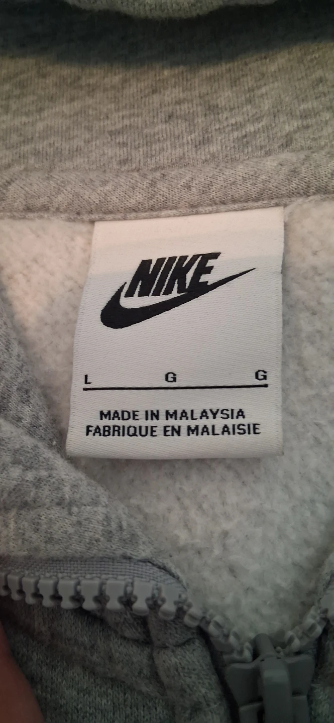 Nike Full Zip Hoodie Gray Large - photo 3