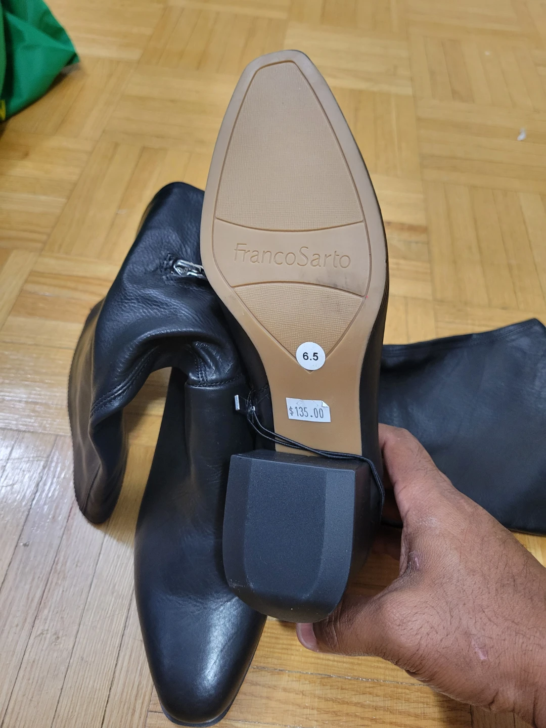 Franco Sarto Black Leather high Boots - photo 4