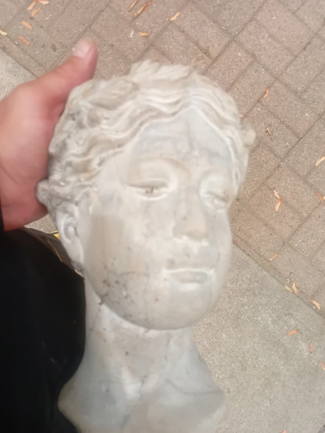 Concrete Bust Planter