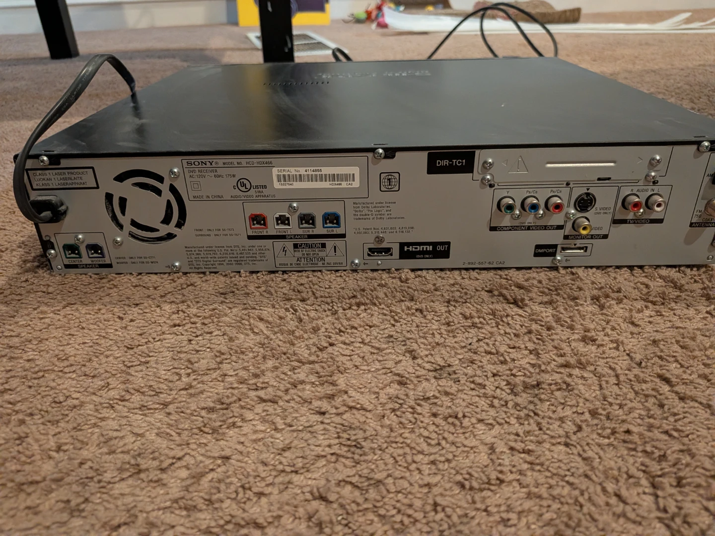 Sony DVD Home Theatre System DAV-HDX485 - photo 2