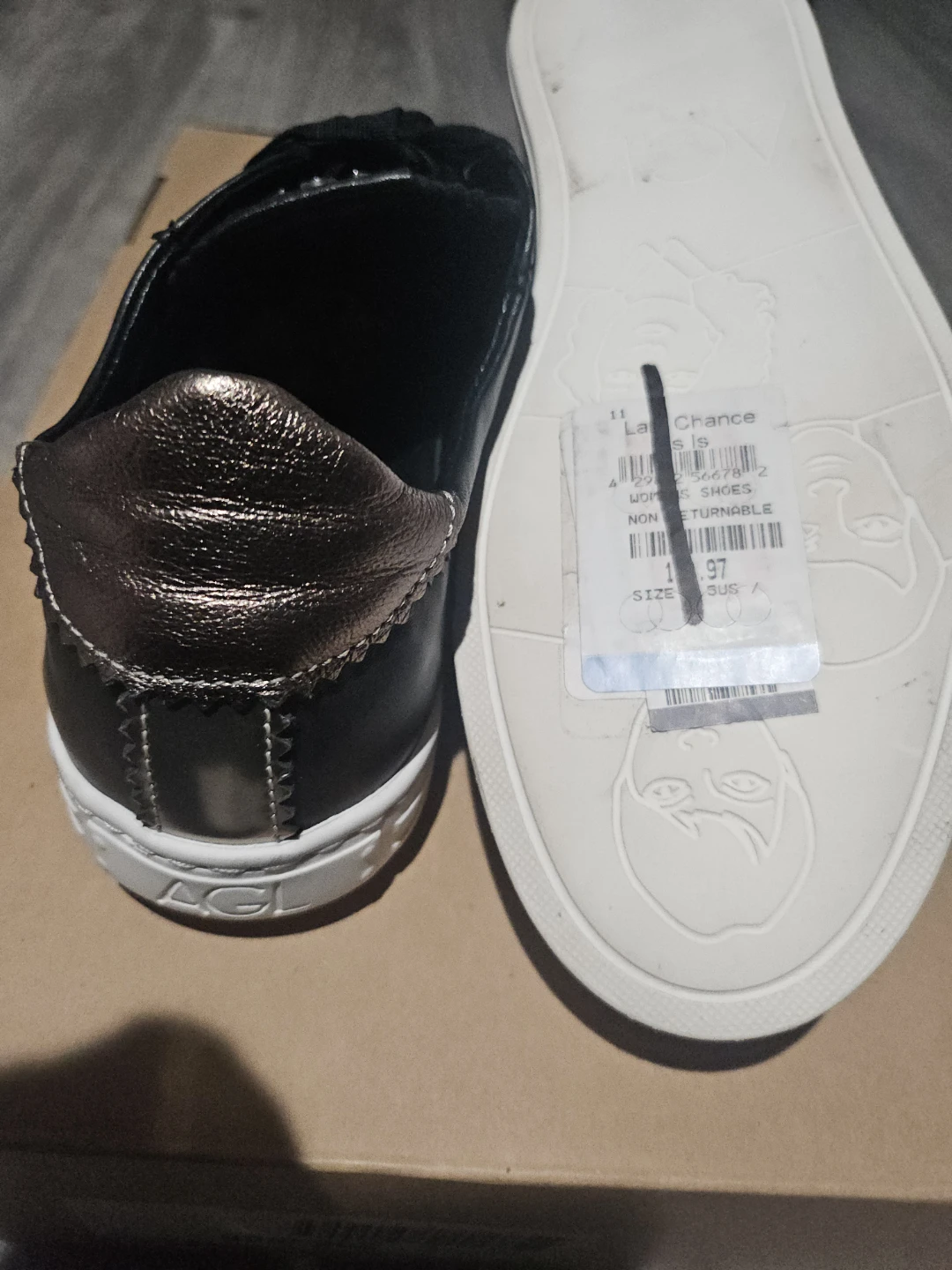 AGL Black Leather & Suede Sneakers - photo 4