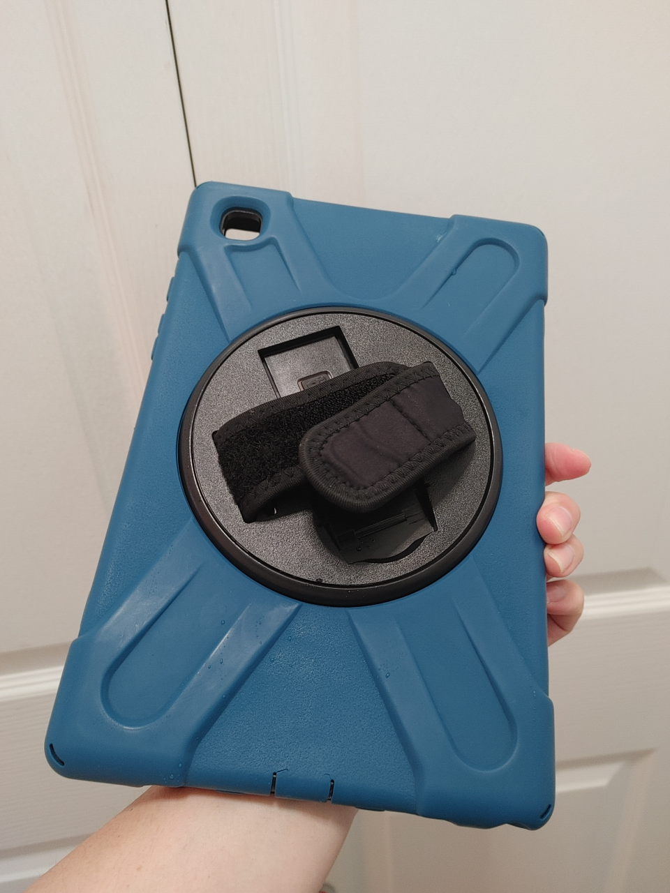 Blue Protective Tablet Case with Hand Strap
