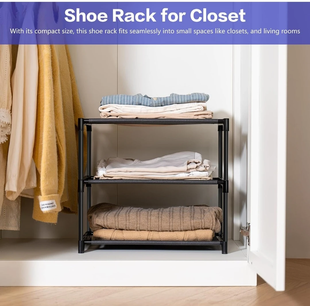 3-Tier Shoe Rack - Compact Size - photo 4