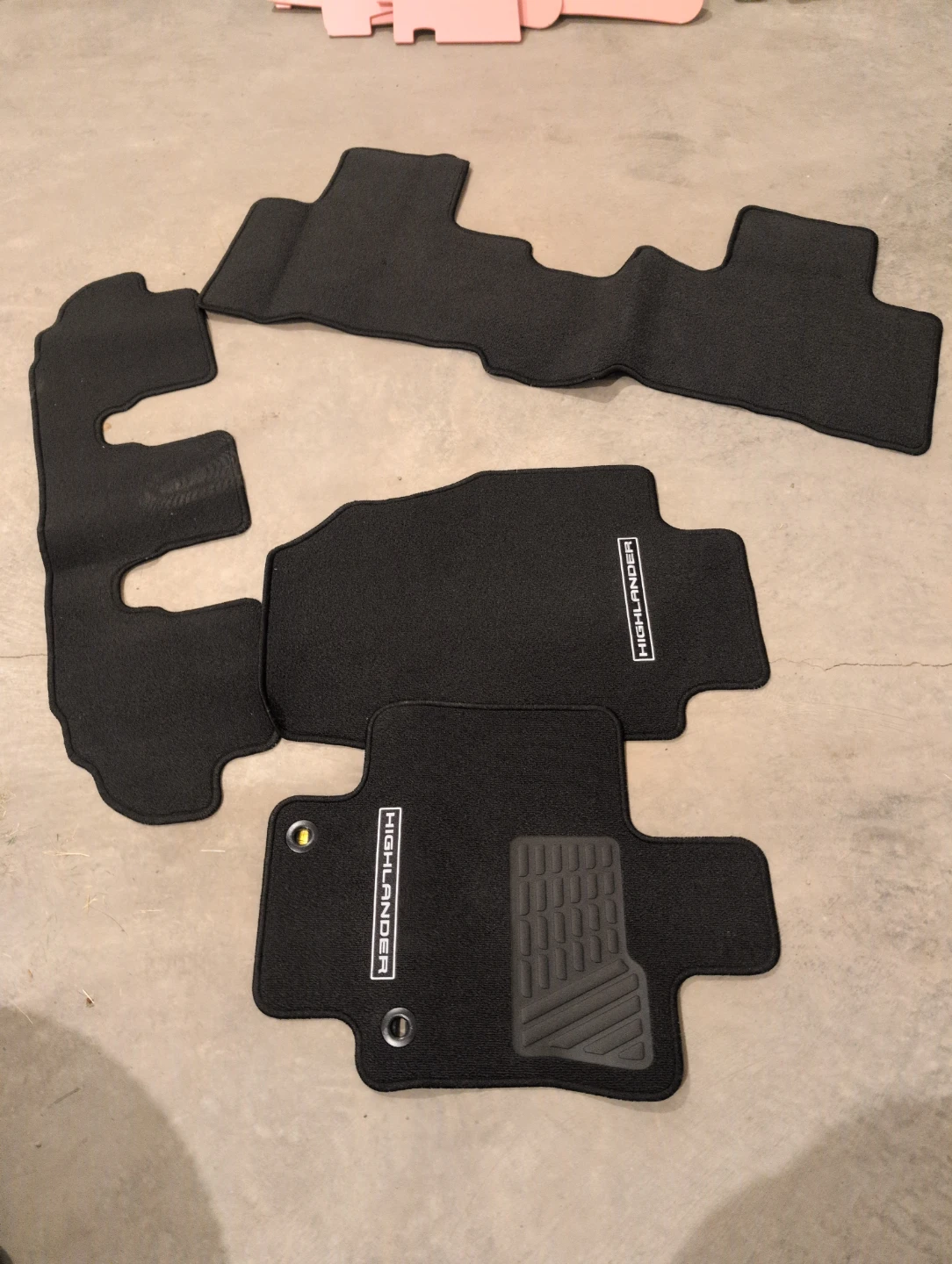 Toyota Highlander Black Carpet Floor Mats Set - photo 5