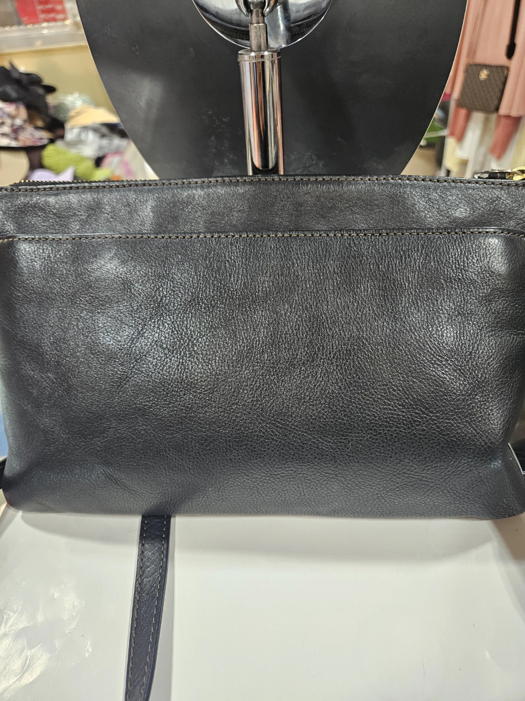 Fossil Black Leather Clutch/Crossbody Bag - photo 3