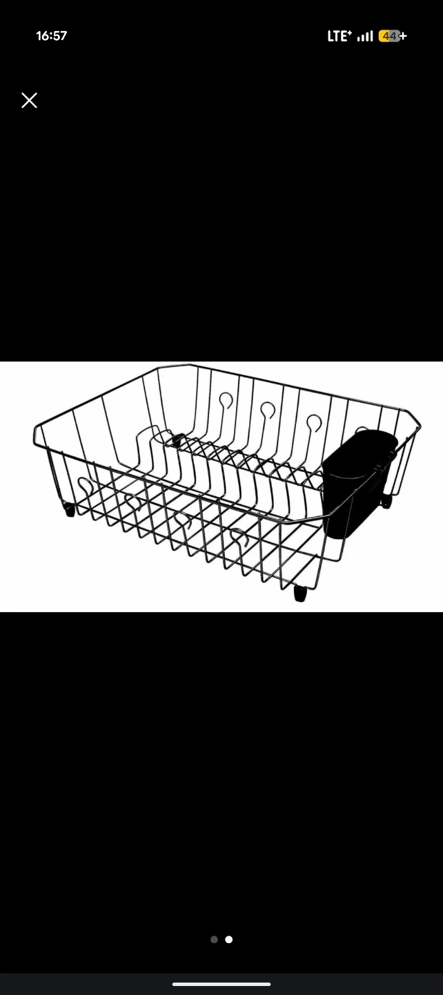 Wire Dish Rack with Cutlery Holder - photo 2