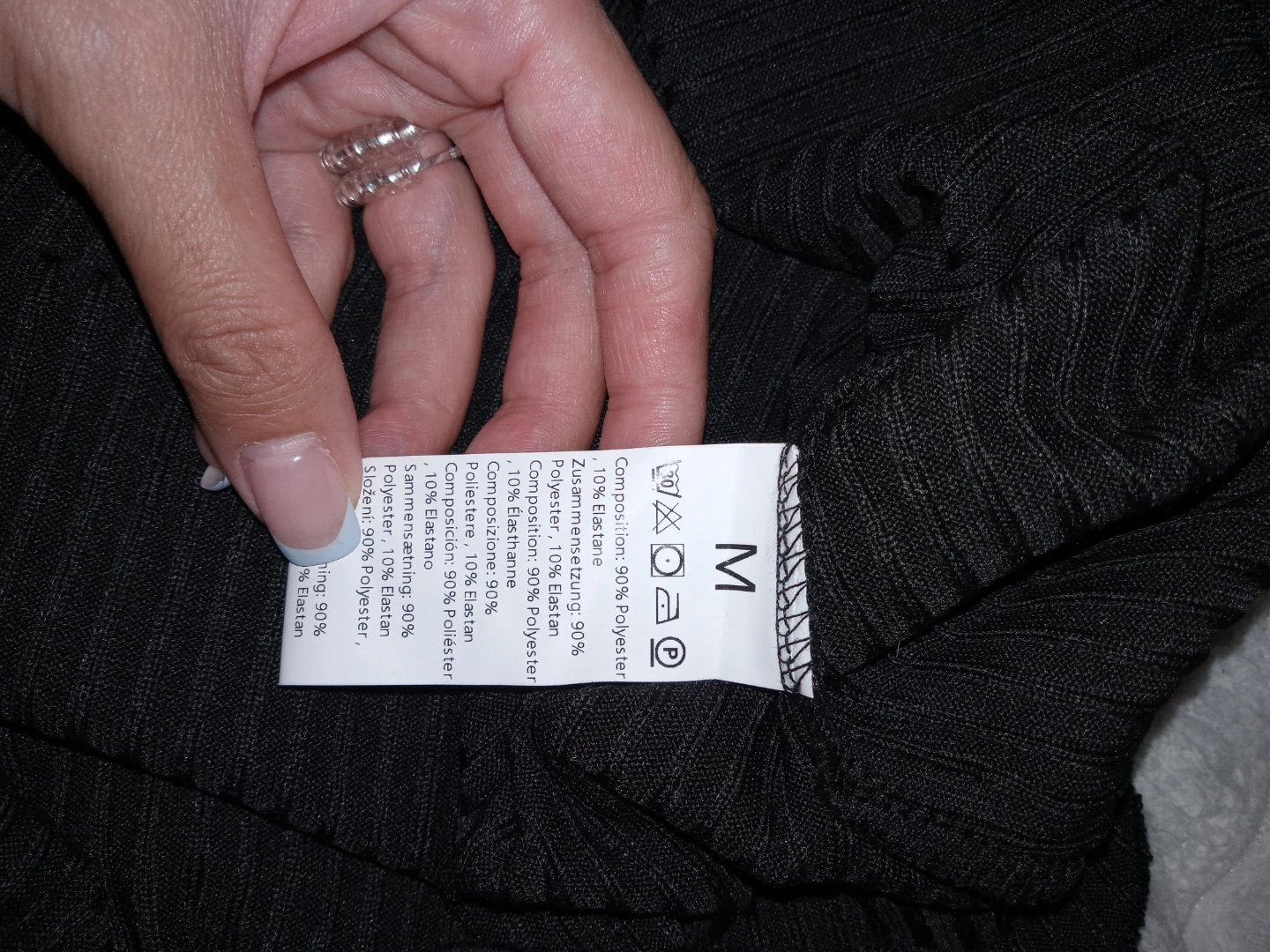 Black Ruched Asymmetrical Dress - photo 3