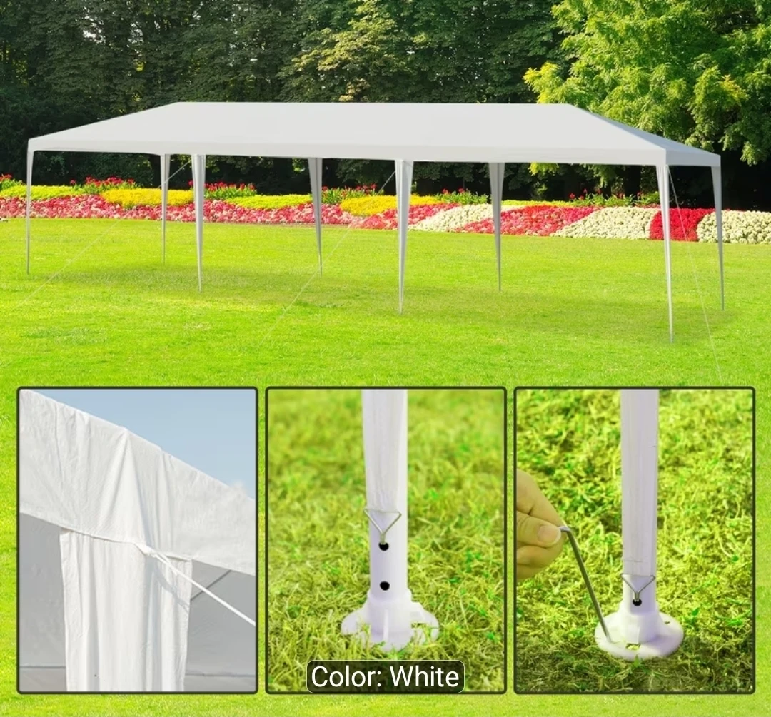 White Canopy Tent - 30ft x 10ft - photo 3