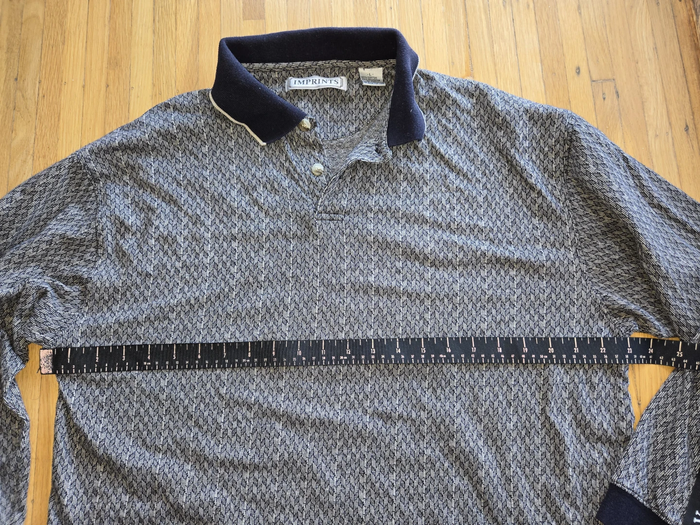 IMPRINTS Long Sleeve Polo Shirt - men's L - photo 3