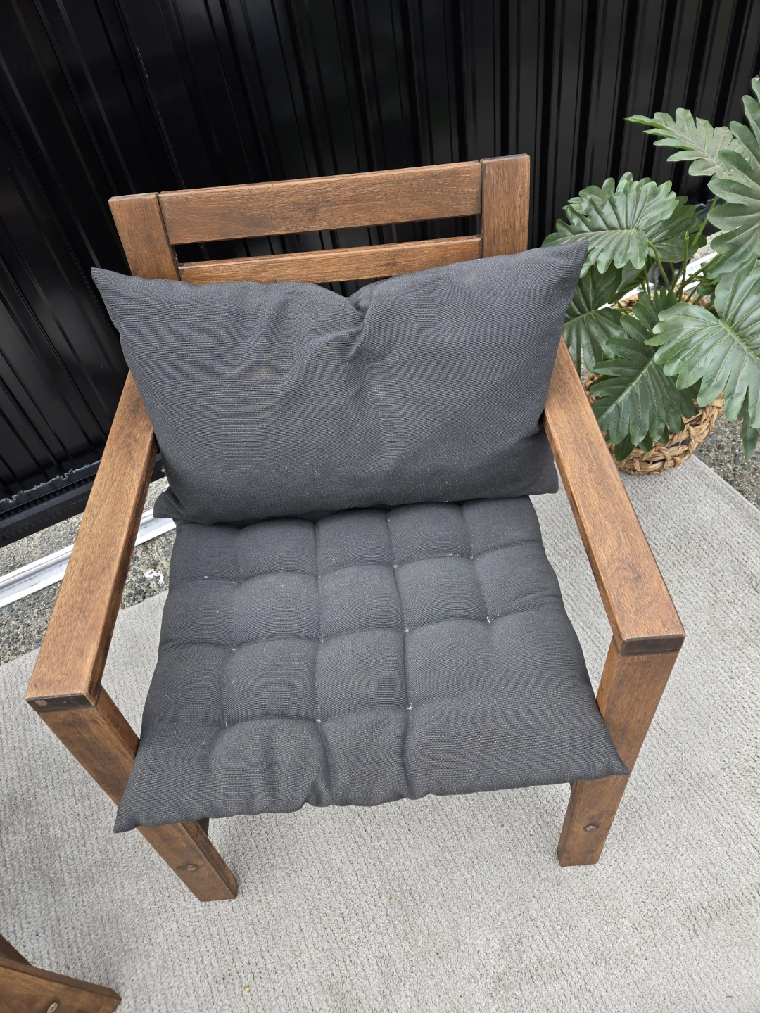 Newly sanded and stained 2 ikea applaro patio chairs - photo 4