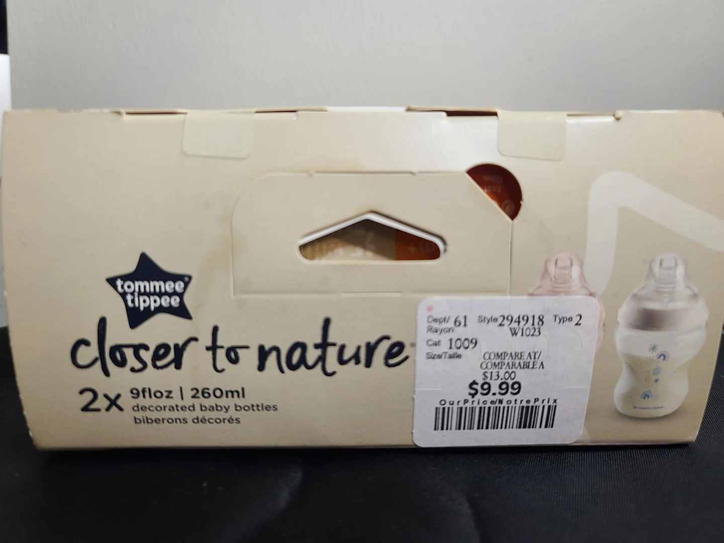 Tommee Tippee Closer to Nature 2x 9oz Decorated Baby Bottles - photo 2