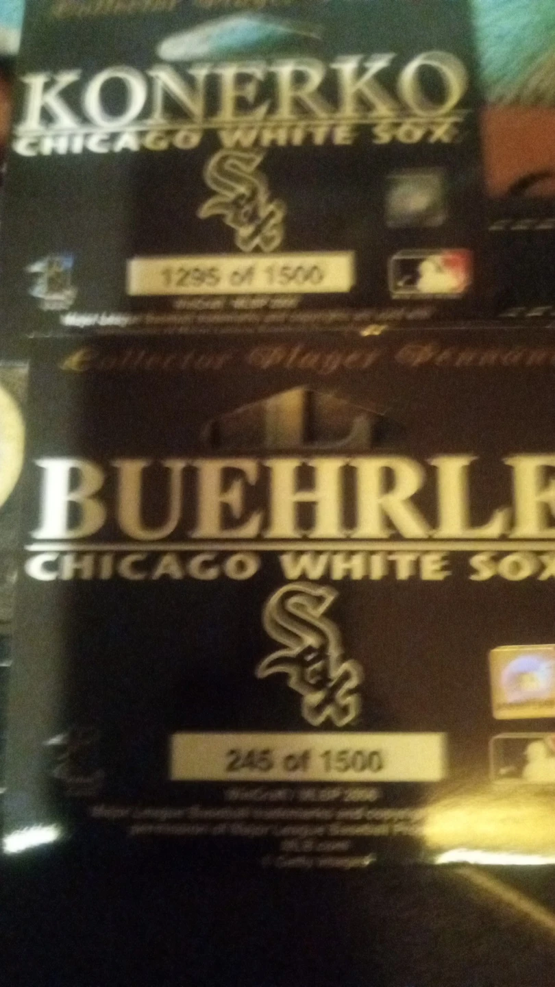 Chicago White Sox Konerko & Buehrle Collector Pennants - photo 2