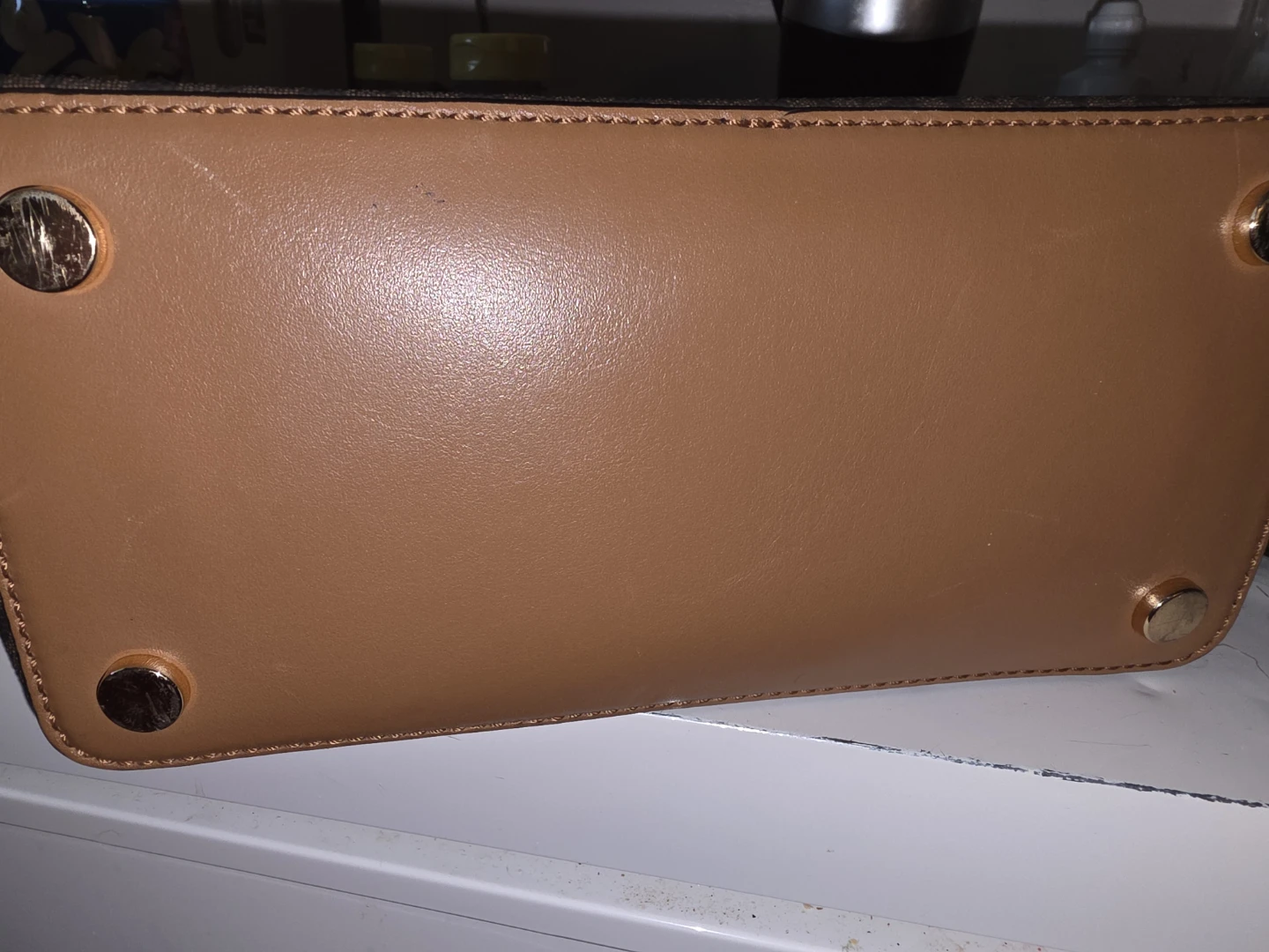 Michael Kors Medium Brown Signature Satchel Handbag - photo 2