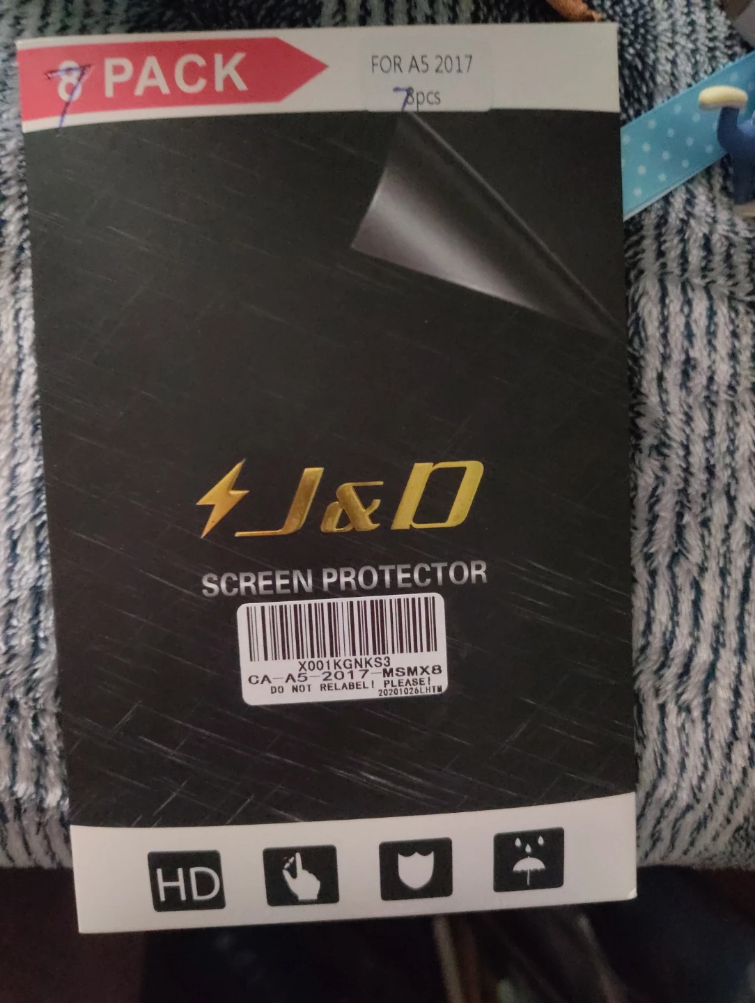 J&D Screen Protectors for Samsung A5 2017 (7 Pack)