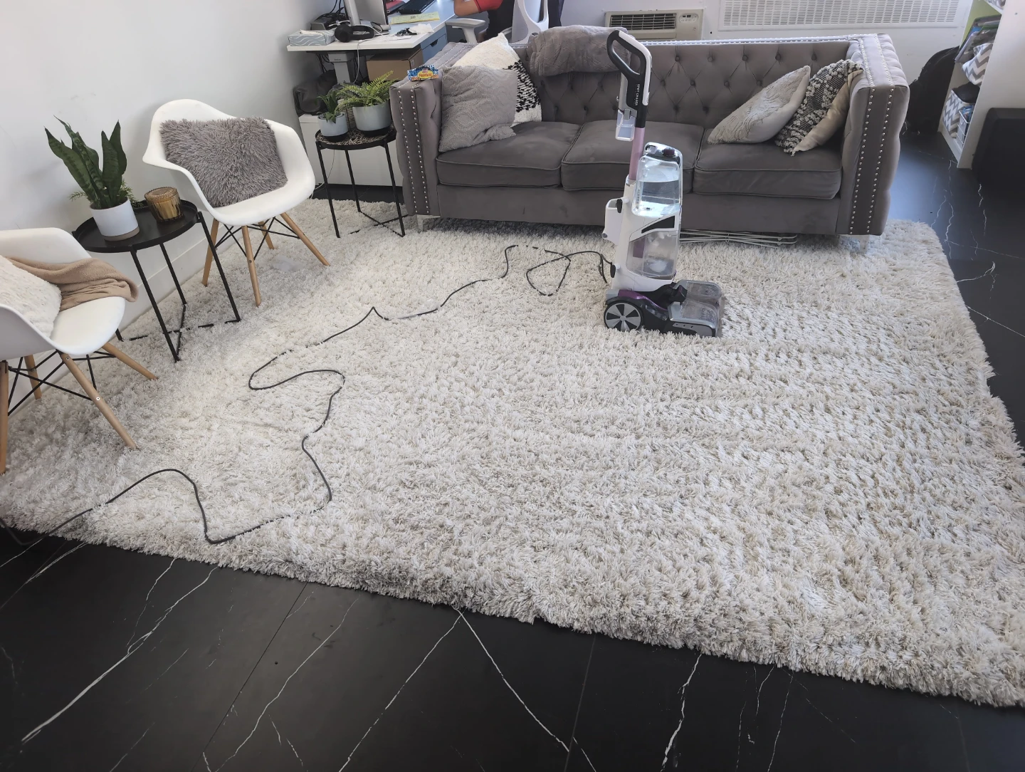 Safavieh Fluffy White shag Rug