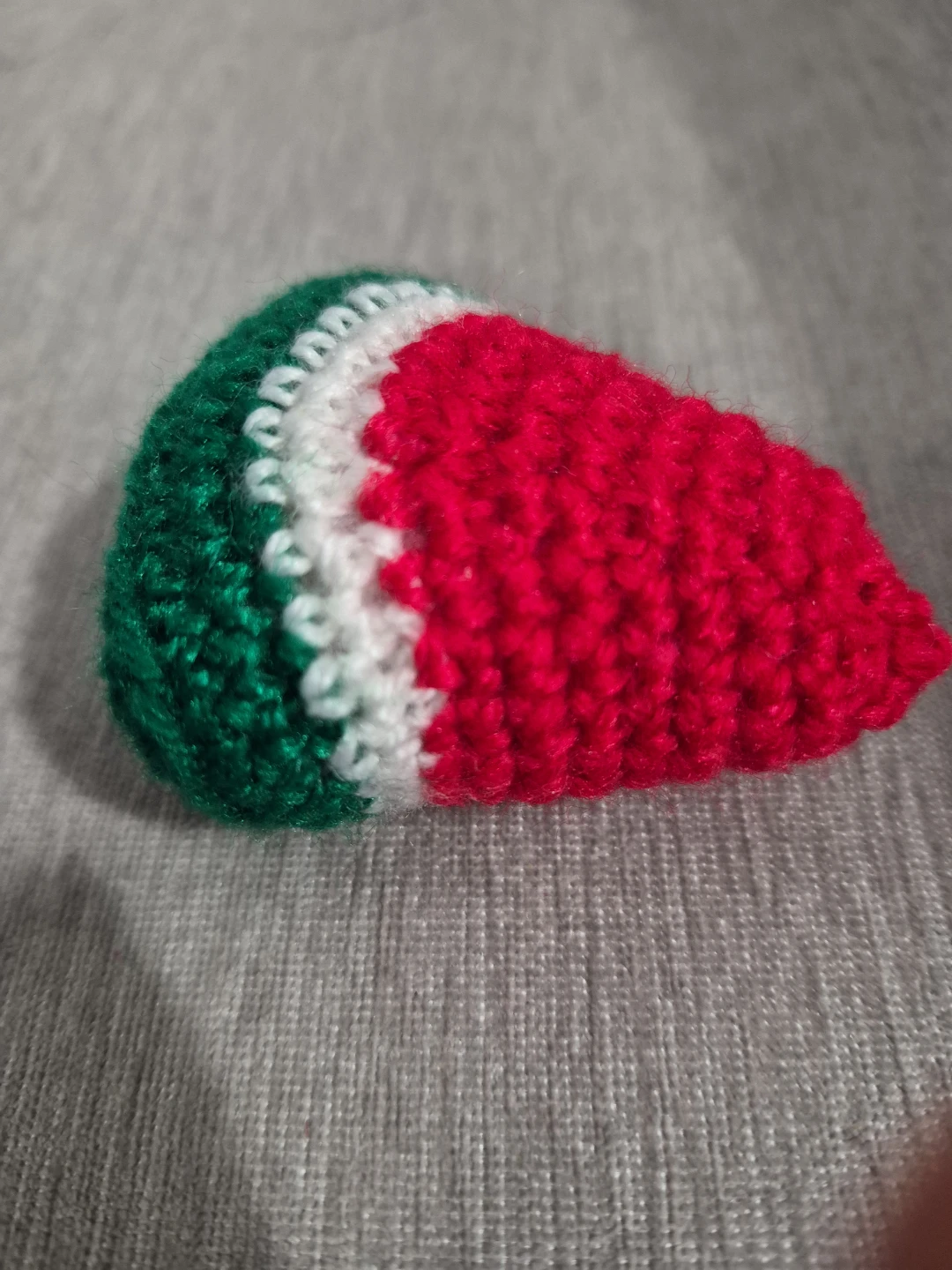 Crocheted Watermelon Slice Toy - photo 2