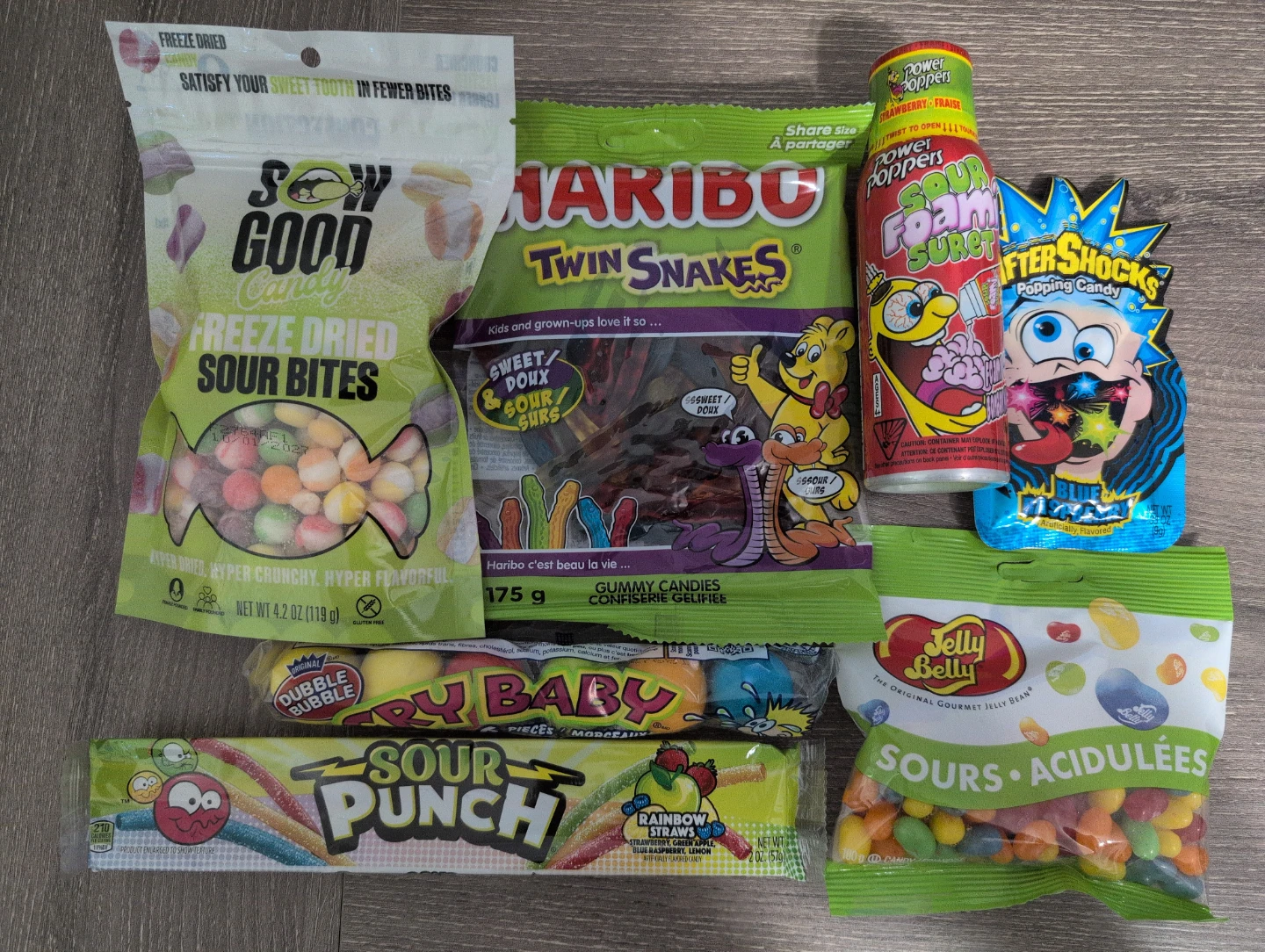 Assorted Sour Candy Packs
