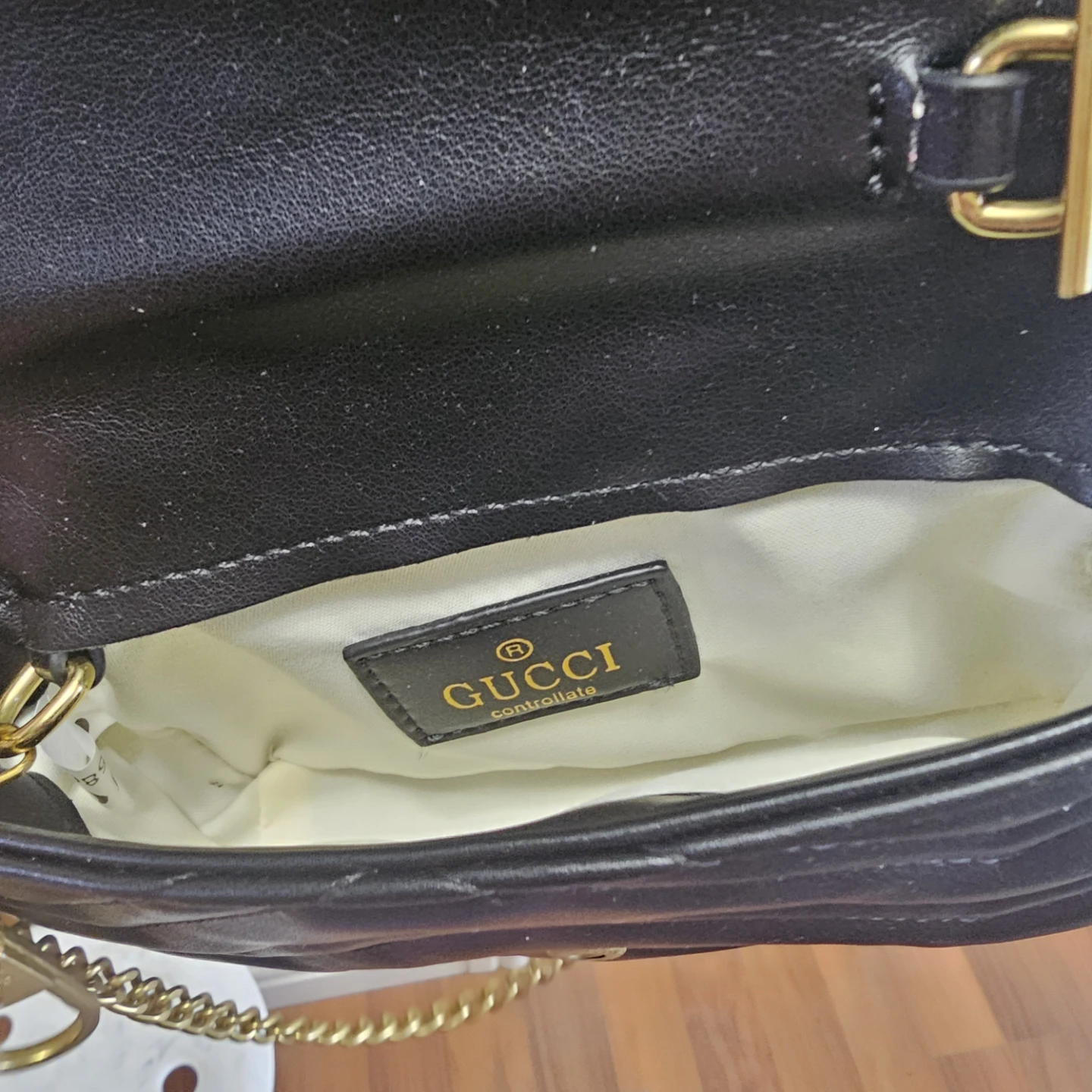 Black Quilted Leather Mini Bag - photo 3