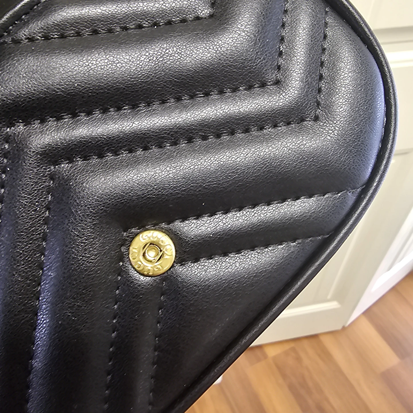 Black Quilted Leather Mini Bag - photo 4