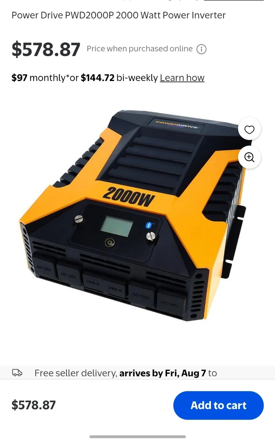 Power Drive 2000 Watt Power Inverter