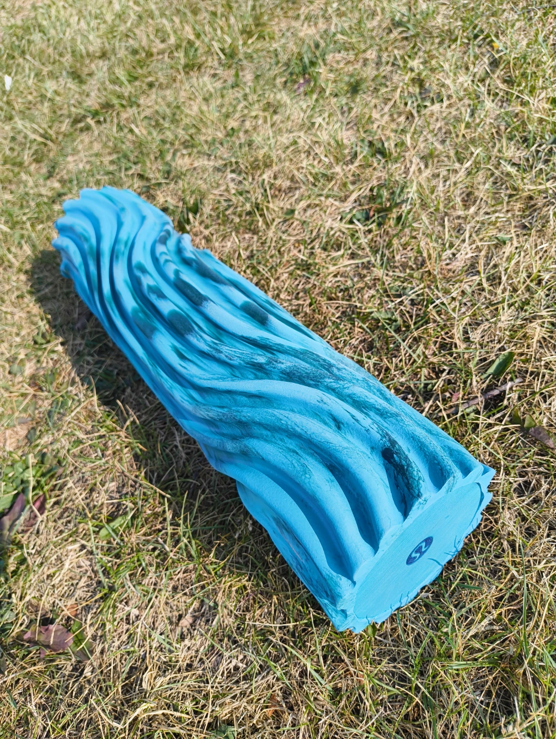 Lululemon Blue Textured Foam Roller