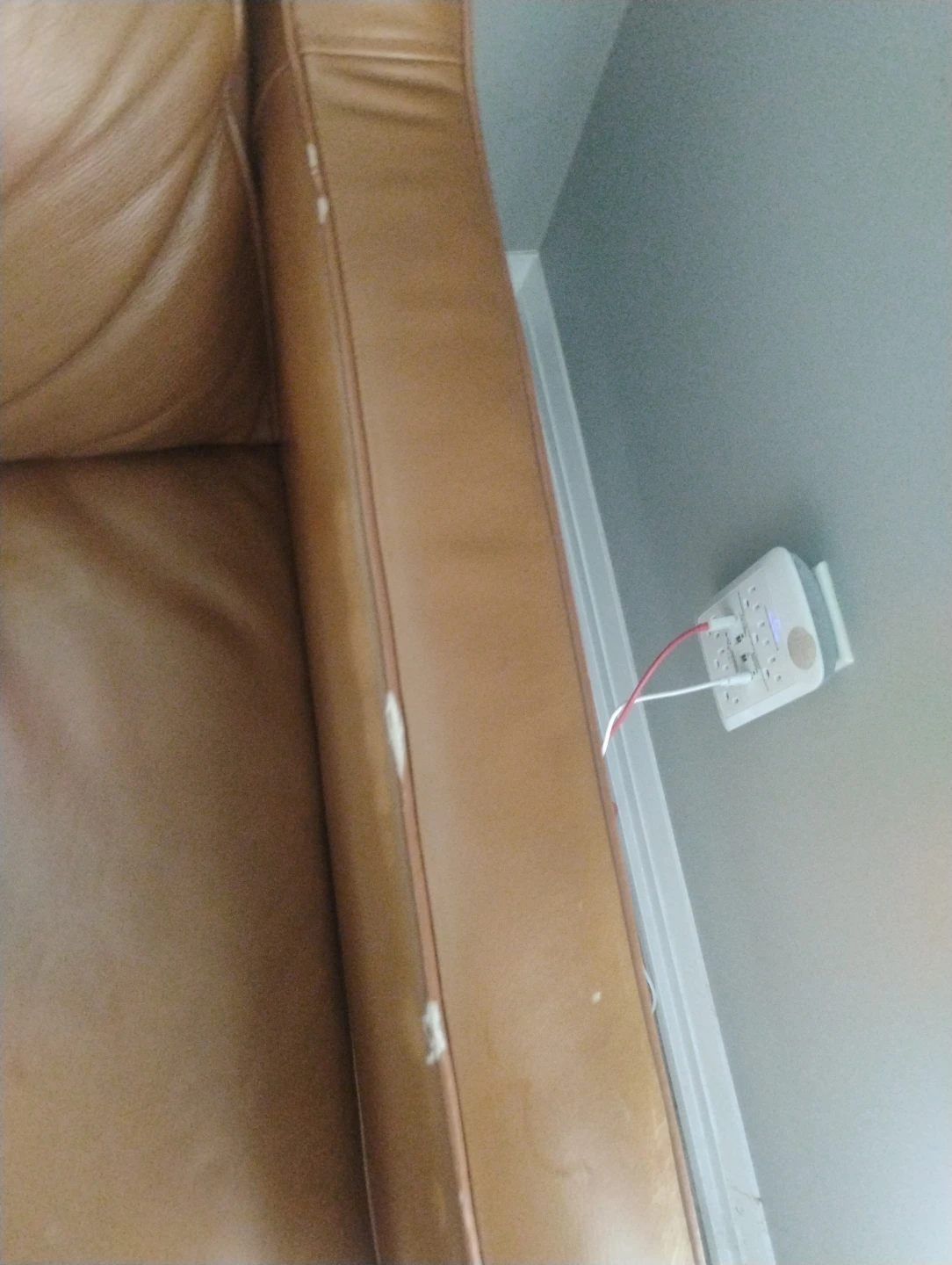 Brown Leather 3-Seater Sofa - photo 3