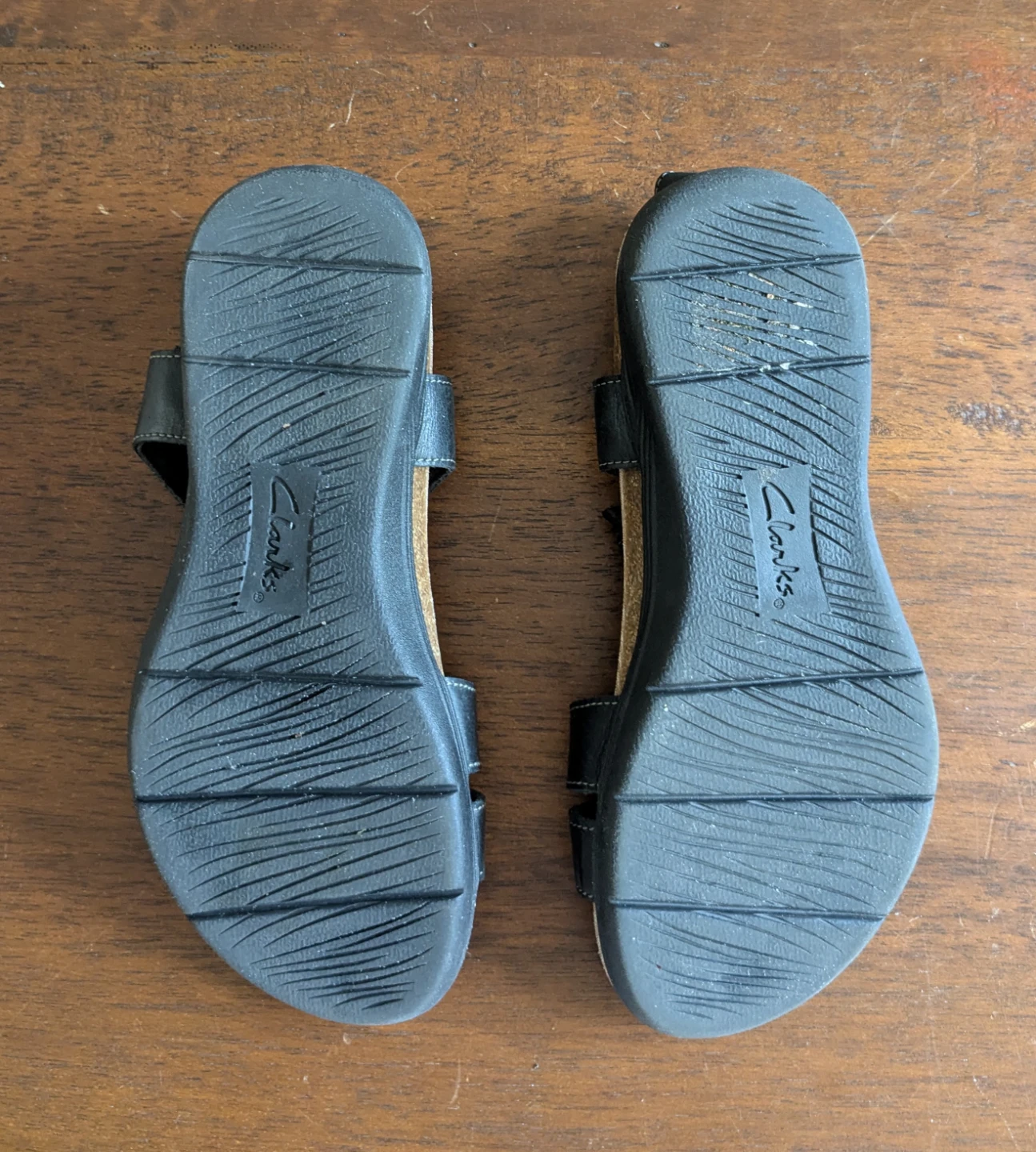 Clarks Collection April Cove Black Leather Sandals - photo 5