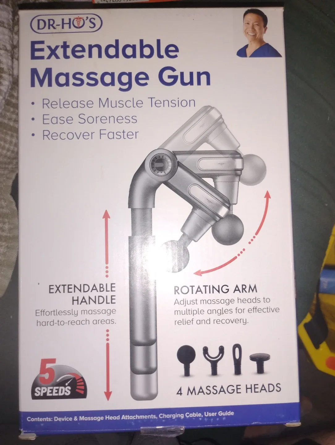 DR-HO'S Extendable Massage Gun