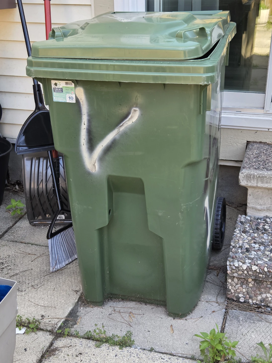 Green Wheeled Garbage Bin