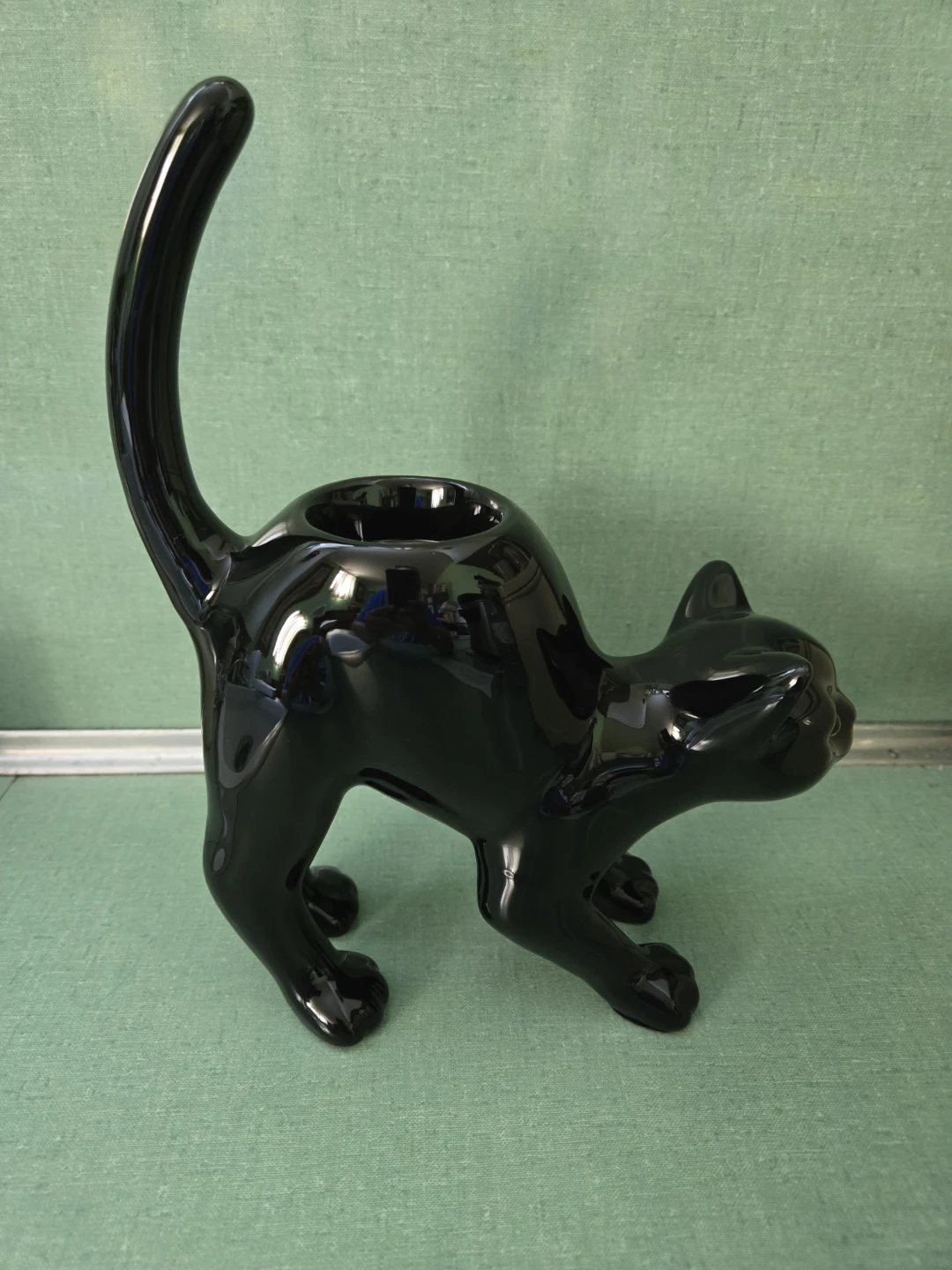 Party literally Black Cat Tealight Holder - photo 2