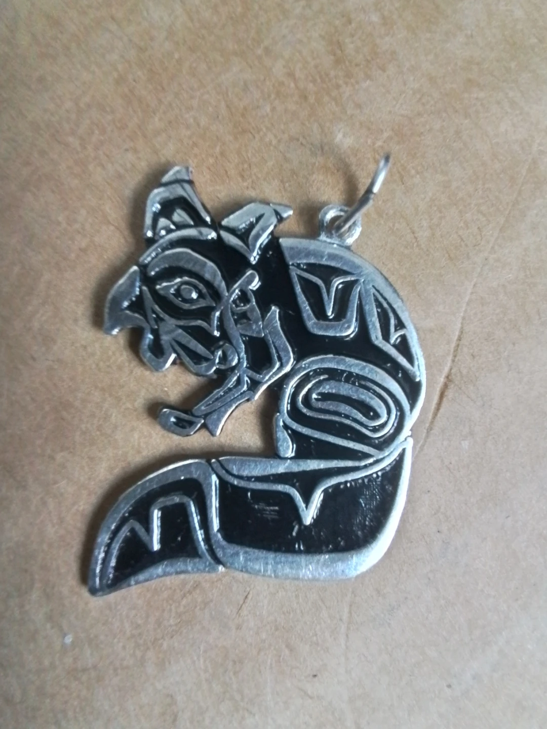 Northwest Coast Style 925 Sterling Silver Indigenous Fox Pendant - photo 3