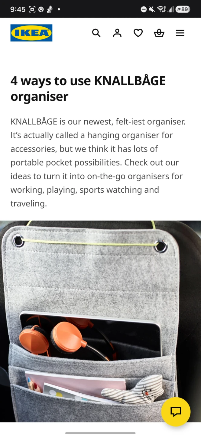 IKEA KNALLBÅGE Felt Organiser - photo 3