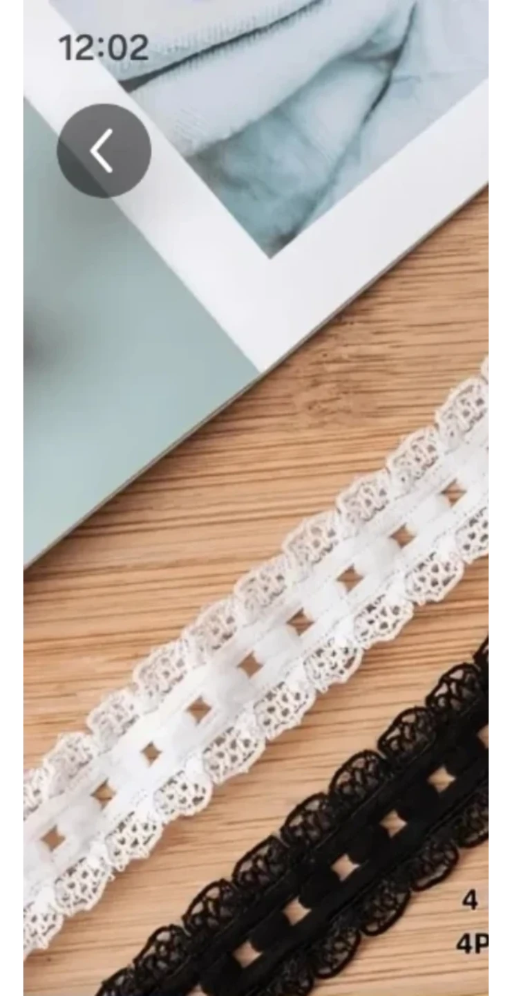 2pcs Lace Cuff Fixation Straps (1 White, 1Black) - photo 3