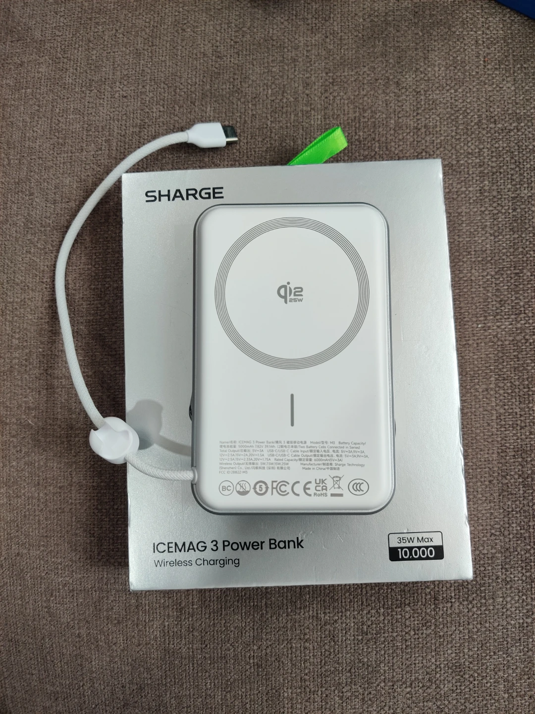SHARGE ICEMAG 3 Power Bank 10000mAh Wireless Charging