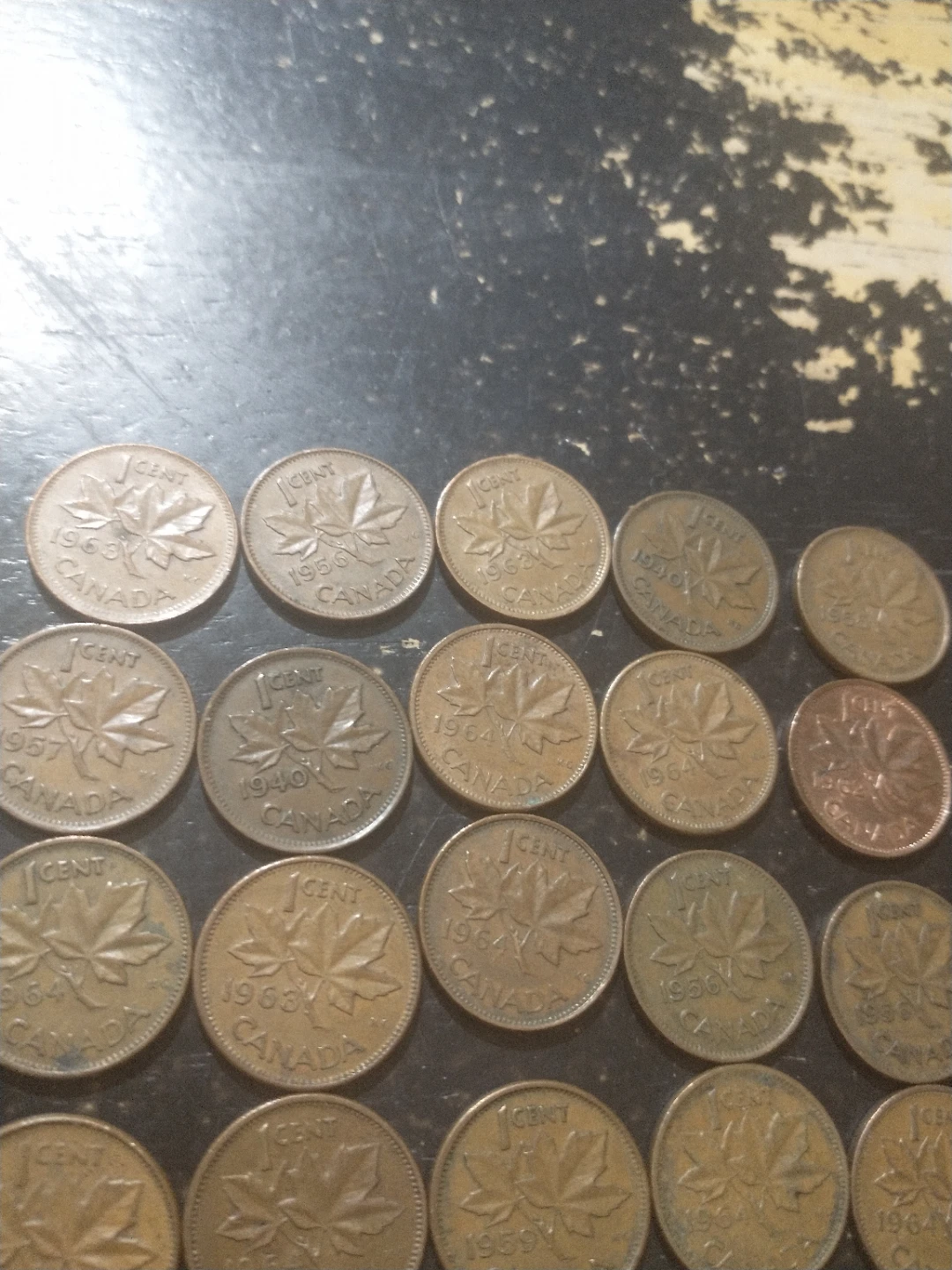 1940-1959 Canadian Cents Roll - photo 2